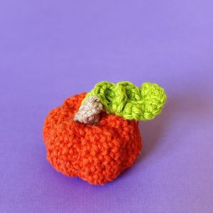 Low-Sew Mini Crochet Pumpkin